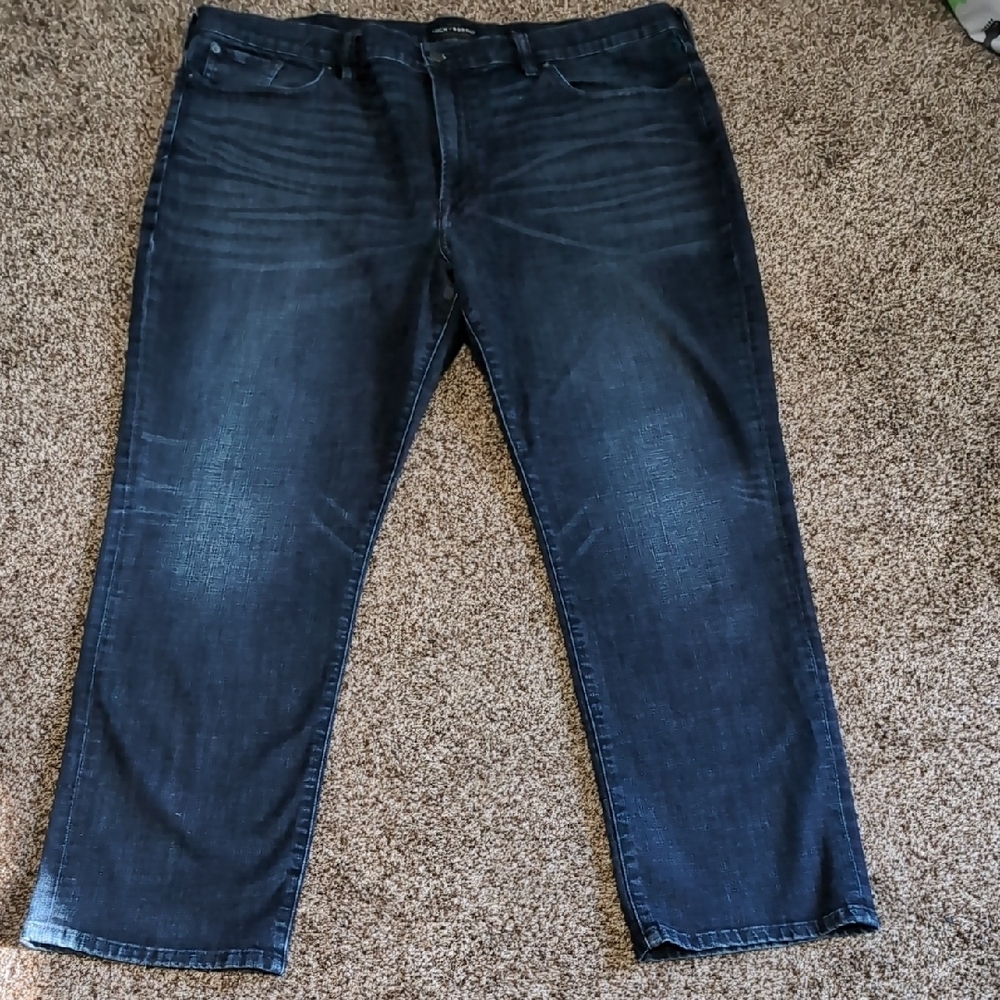 Lucky Brand Athletic Fit Men's Dark Blue Relaxed Jeans Size 46